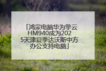 鸿蒙电脑华为擎云 HM940成为2025天津夏季达沃斯中方办公支持电脑